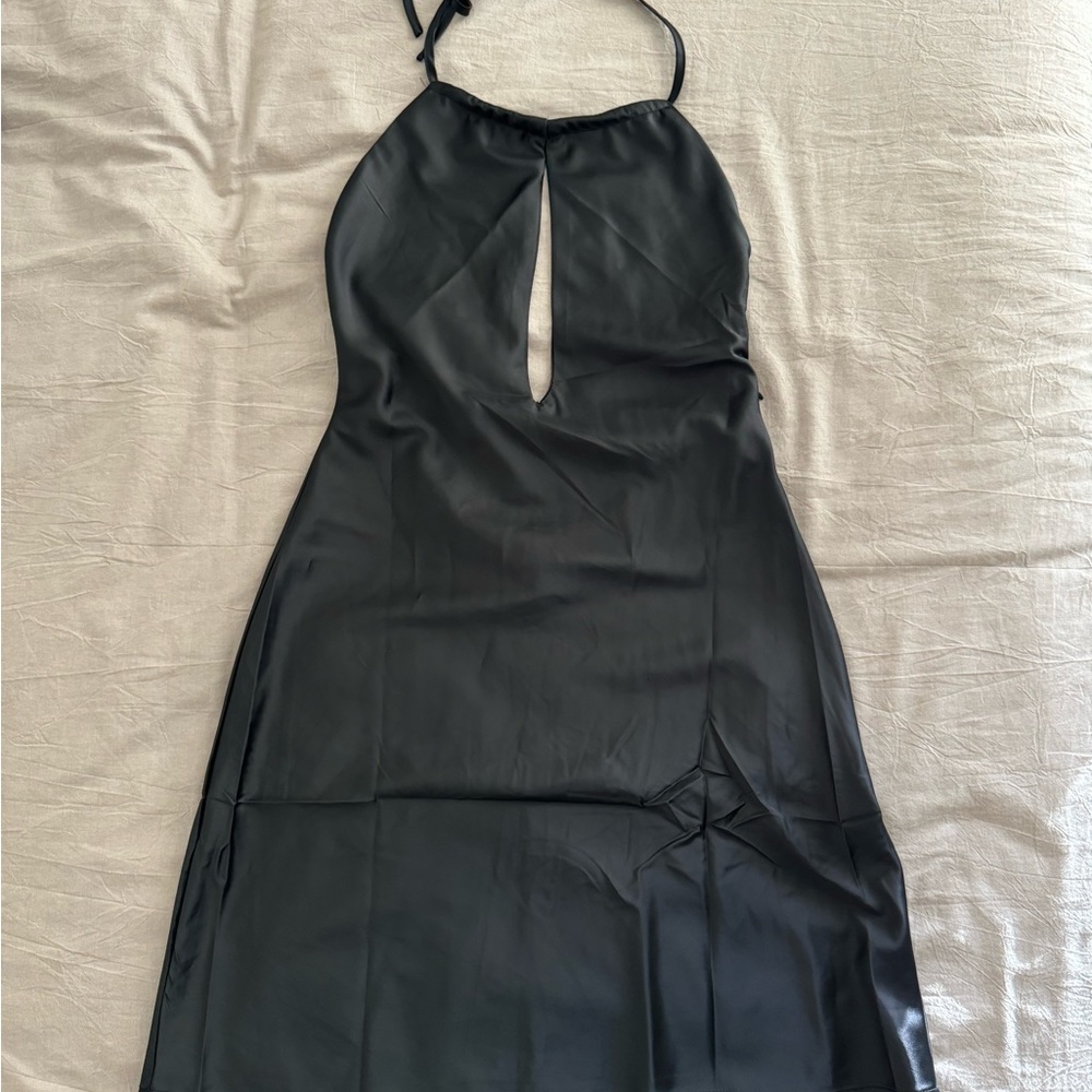 Nasty Gal black low back dress